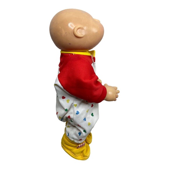 Cabbage Patch Kid Preemie Baby Bald Green Eyes Fleece Sleeper 1993 OAA - Picture 2 of 4